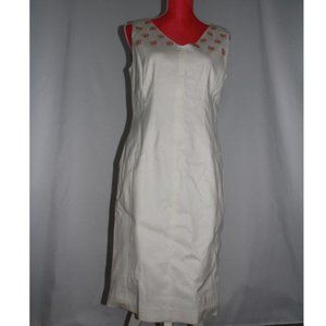 Anne Klein Sleeveless White Dress Women Size 10
